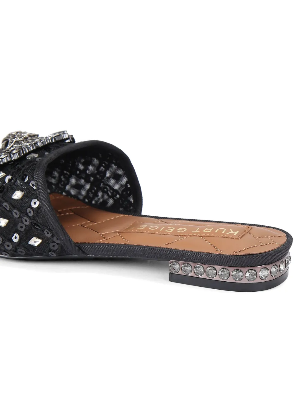 Kurt Geiger London Chelsea sandalen met kristallen en adelaar-detail Zwart