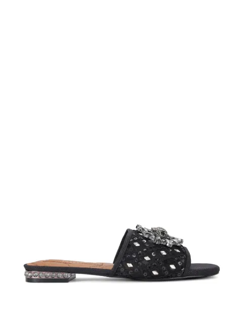 Kurt Geiger London Chelsea crystal eagle head sandals
