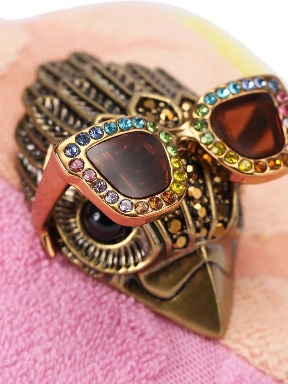 Kurt Geiger London Meena sandalen met plateauzool en adelaar-detail Roze