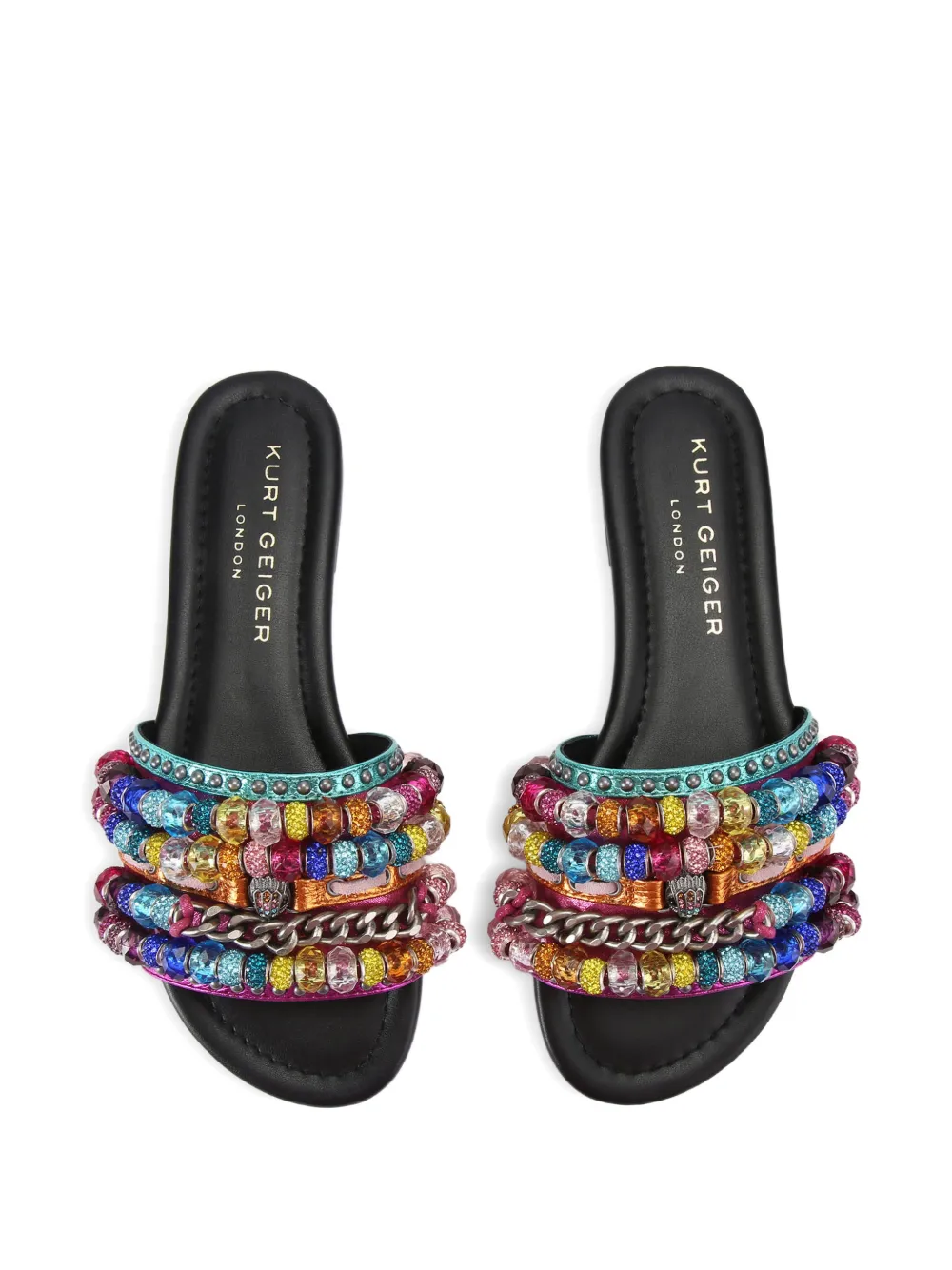 Kurt Geiger London Southbank sandalen met kralen Zwart