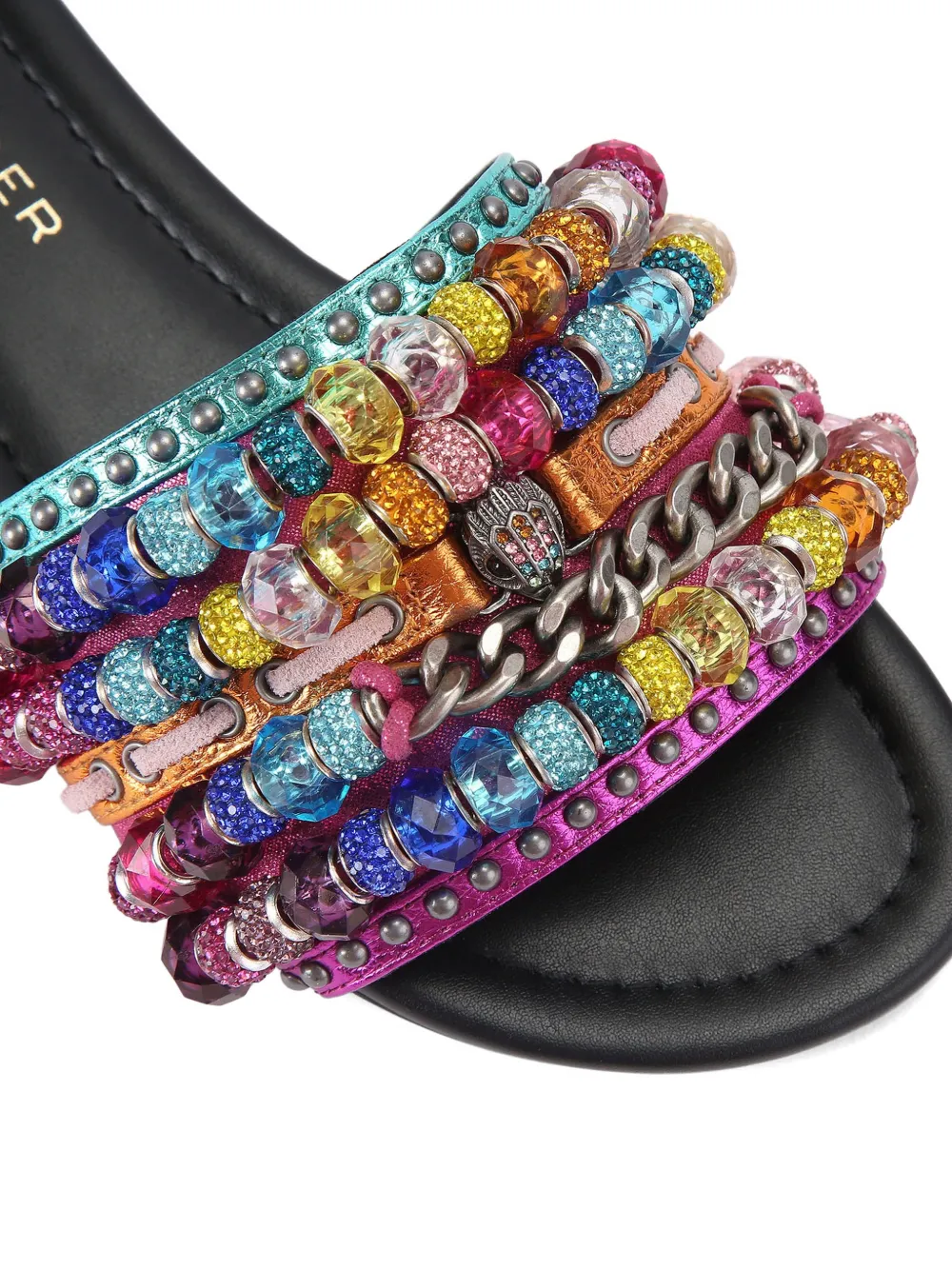 Kurt Geiger London Southbank sandalen met kralen Zwart