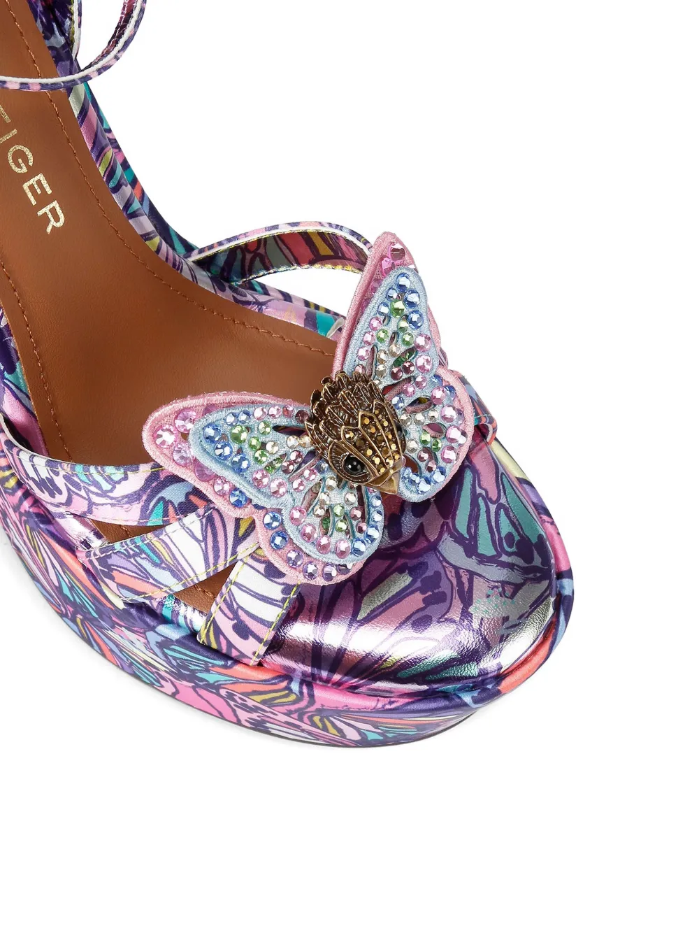 Kurt Geiger London Butterfly sandalen met sleehak Roze