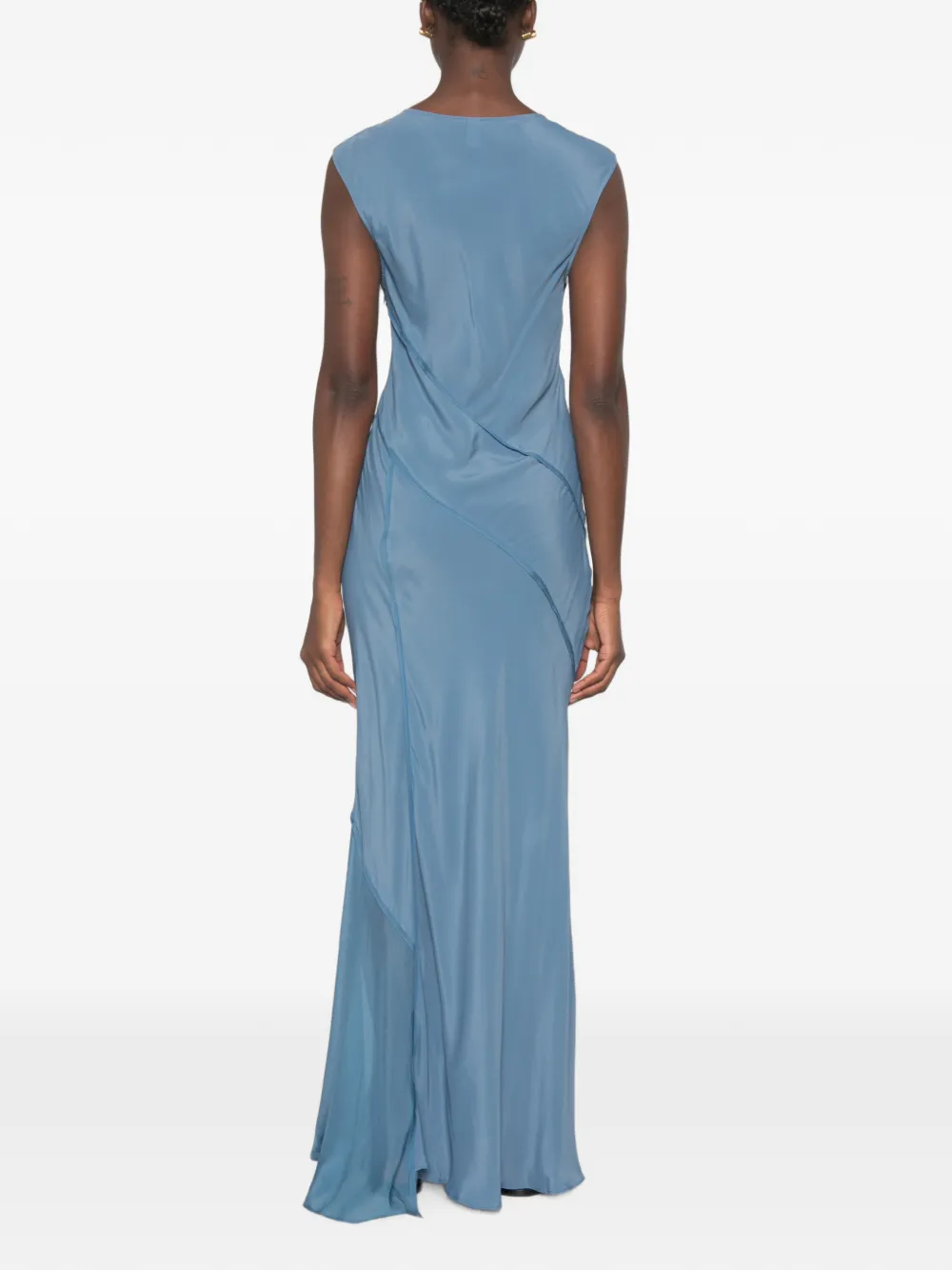 SIR. Elin jurk met vlakken Blauw