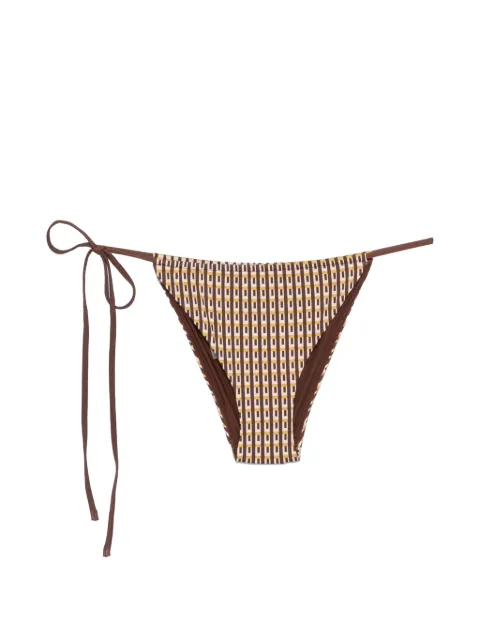 SIR. geometric-print bikini bottoms