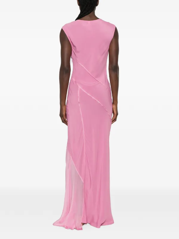 elin satin evening dress The Elin Dress A gold crepe satin gown with an asymmetric one-shoulder neckline and fitted waist, finished with a floor-length silhouette and draped ruffled scarf