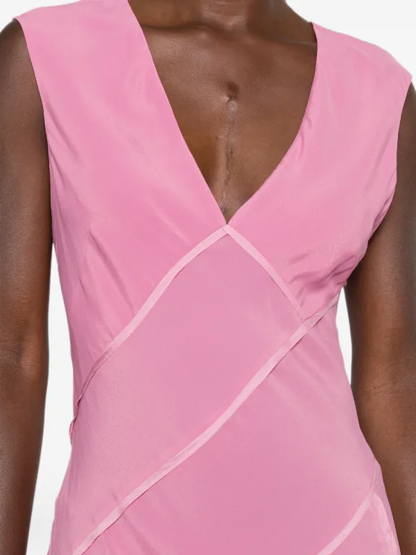 sir pink dress SIR. Giacomo Gathered Gown in Pink