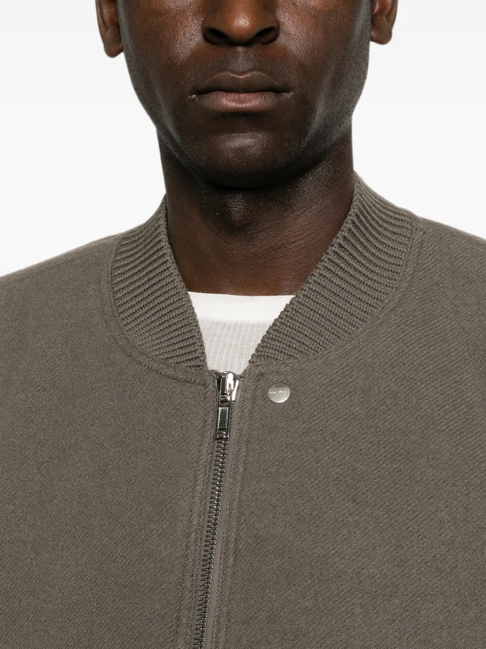 Rick Owens Tower Secchia bomberjack van wol Grijs