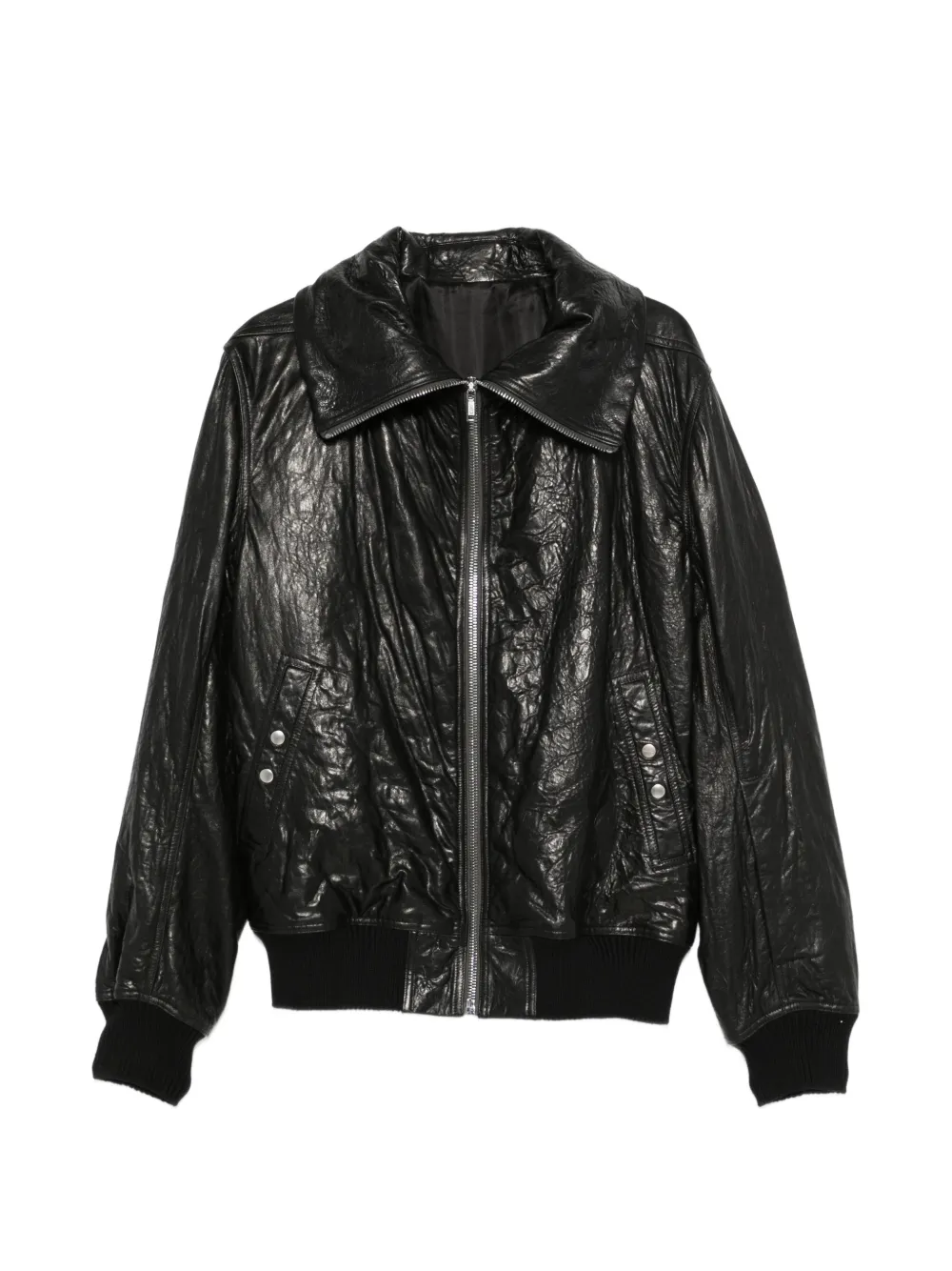 Rick Owens Dracuflight leather jacket - Schwarz