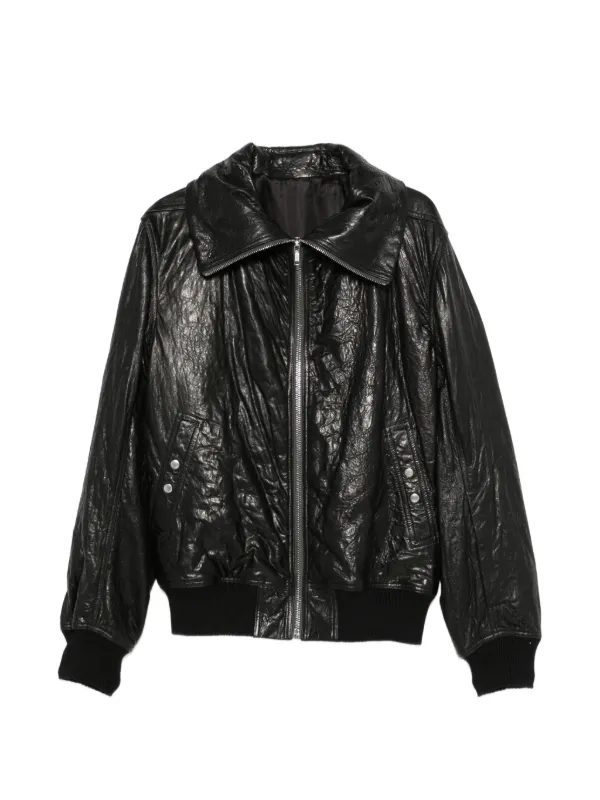 Rick Owens Dracuflight レザーボンバージャケット | ブラック