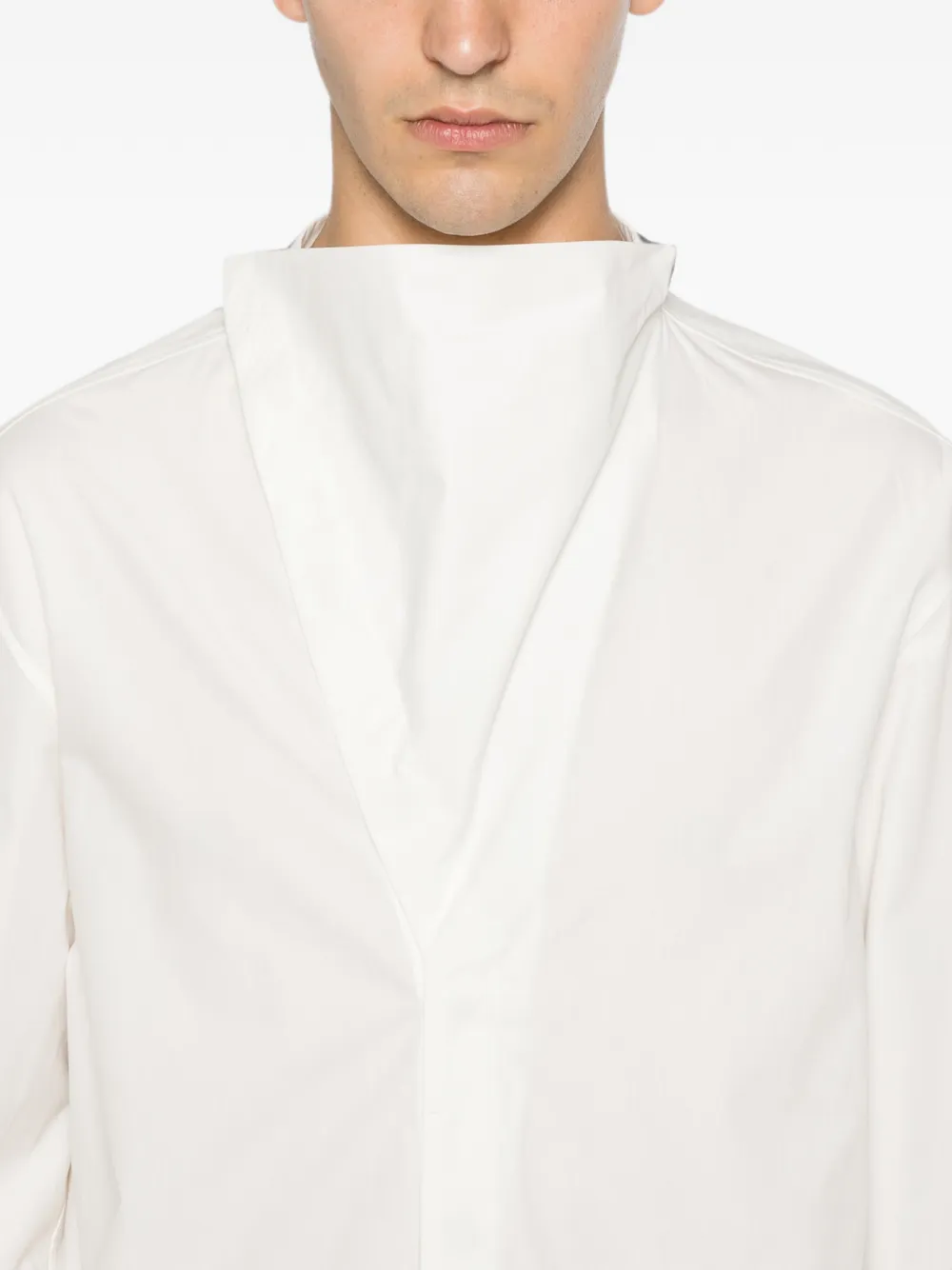 Rick Owens Island overhemd Wit