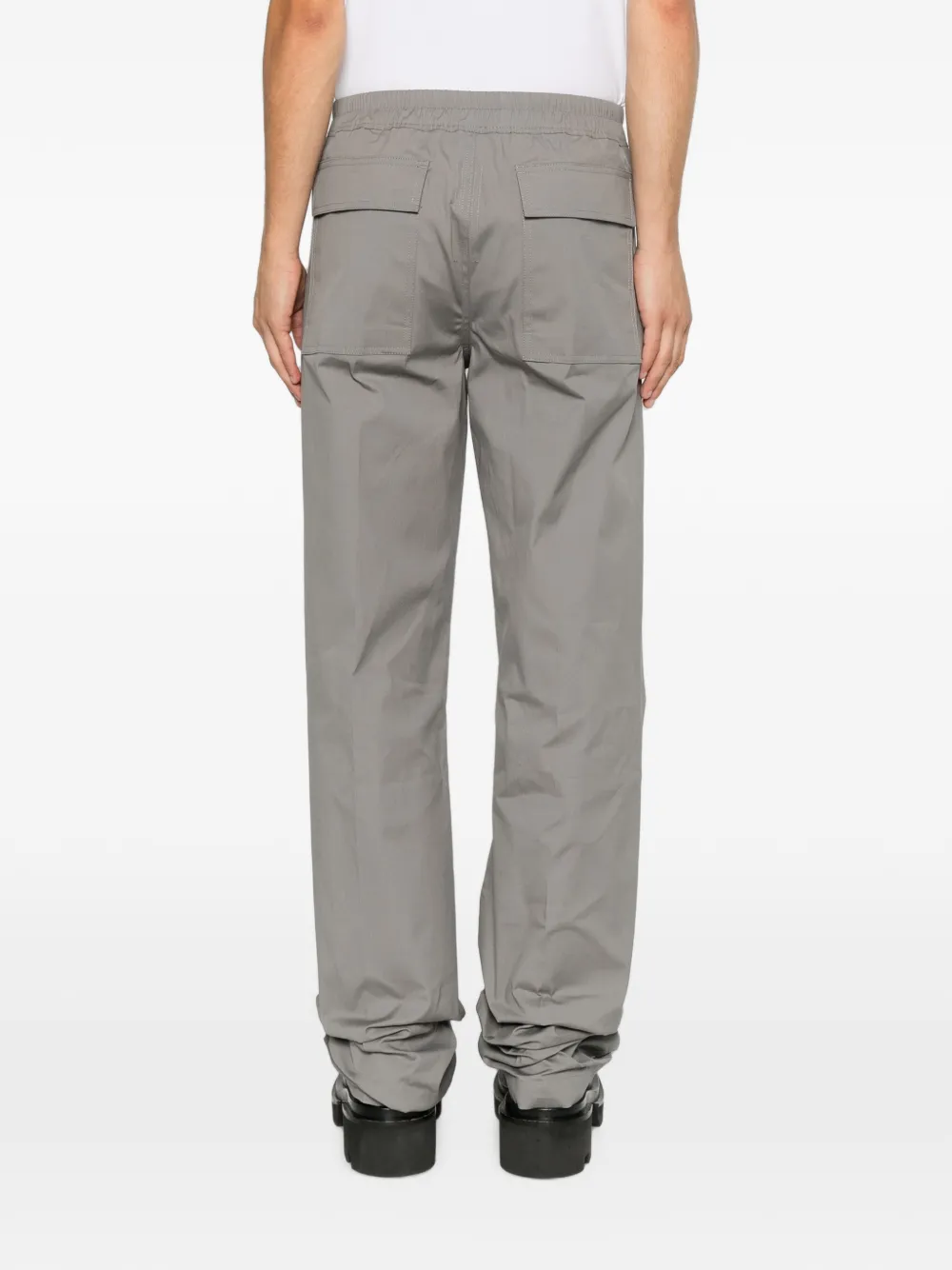 Rick Owens Tower Dietrich broek met trekkoord van popeline Grijs