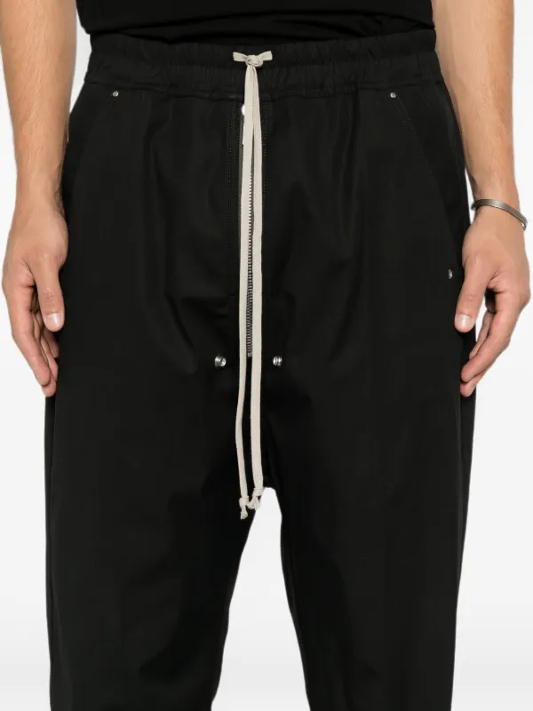 Rick Owens Tower Bela Pants In Heavy Poplin | Black | FARFETCH