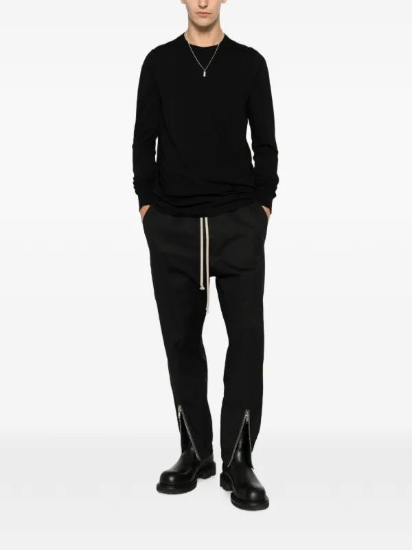 トップス Rick Owens Level LS T Rick Owens Tower Level LS T-shirt In Black Classic Cotton Jersey