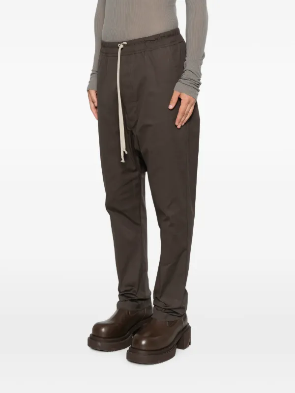 Rick Owens Drawstring drop-crotch Trousers | Brown | FARFETCH