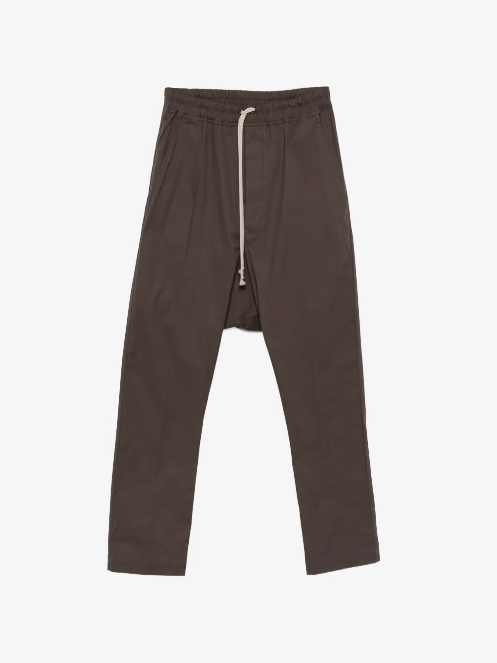 Rick Owens drawstring drop-crotch trousers | Brown | Image 1