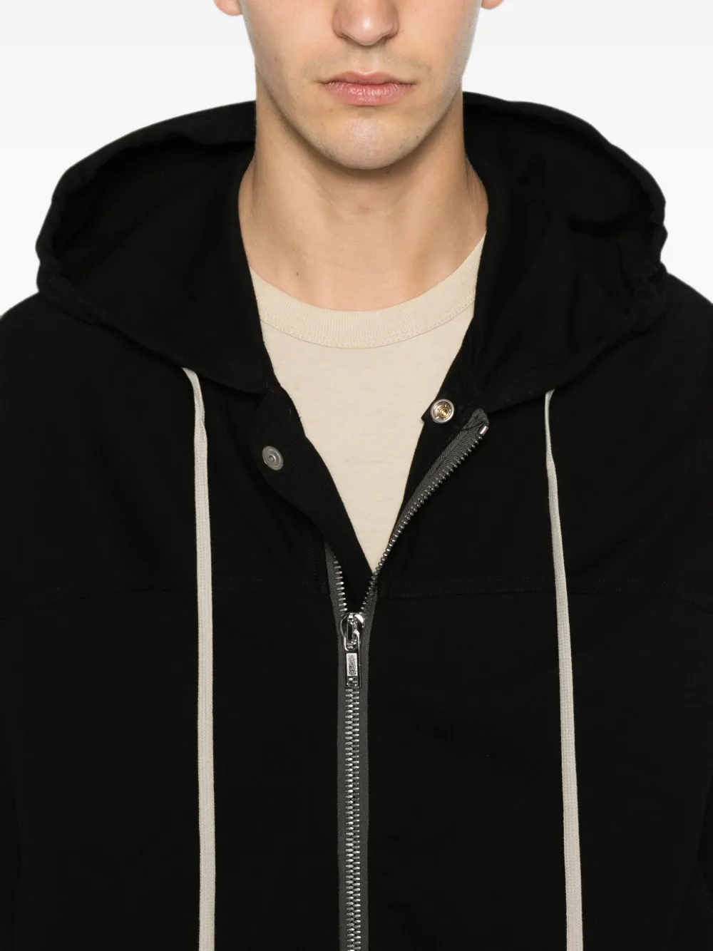 Rick Owens Hoodie met trekkoord Zwart