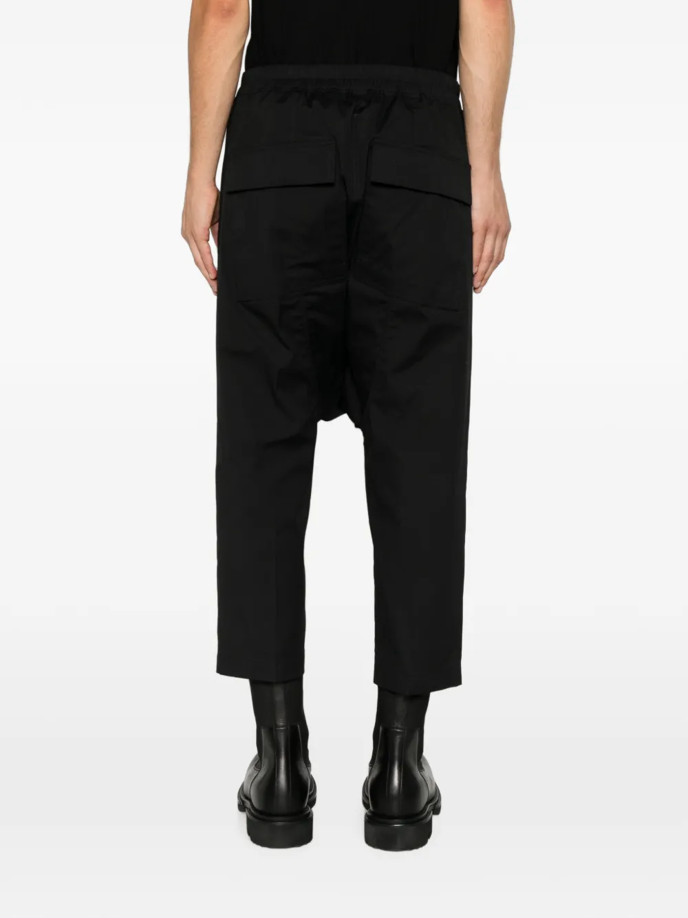Rick Owens Cropped broek met trekkoord Zwart