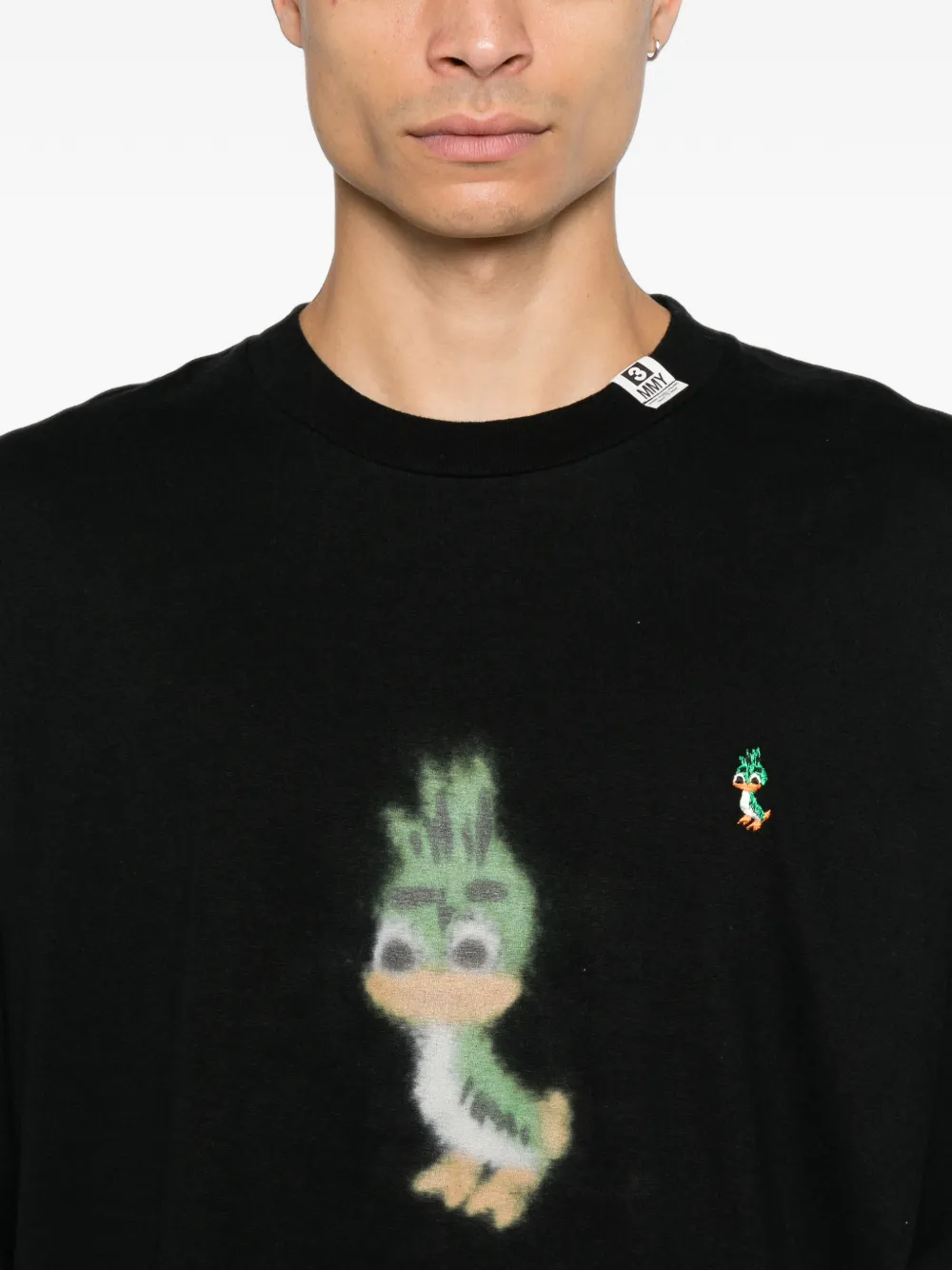 Maison MIHARA YASUHIRO T-shirt met Leon-print Zwart