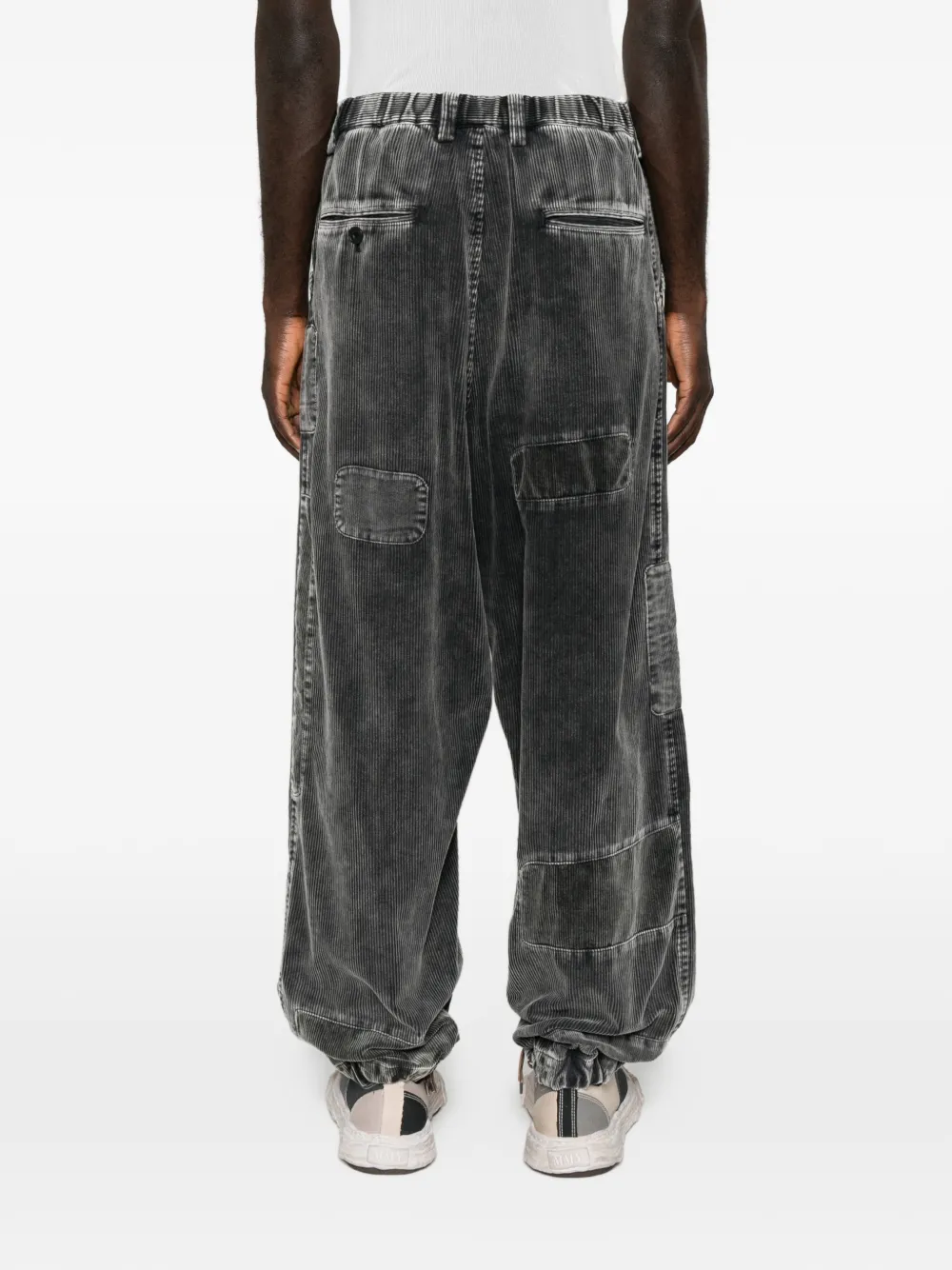 Maison MIHARA YASUHIRO patchwork corduroy trousers Zwart