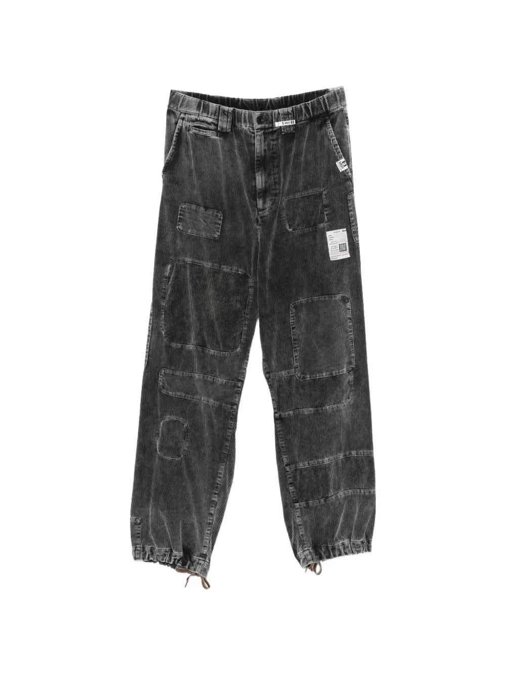 Maison MIHARA YASUHIRO patchwork corduroy cargo pants - Noir