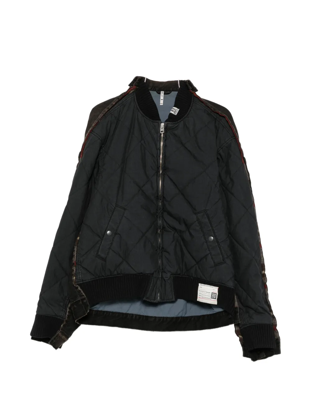 Maison MIHARA YASUHIRO quilted panel denim jacket - Nero