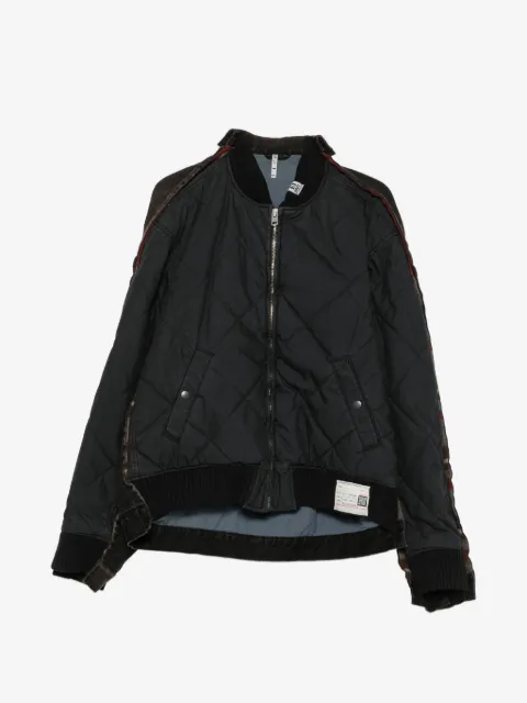 Maison MIHARA YASUHIRO veste en jean à empiècements matelassés