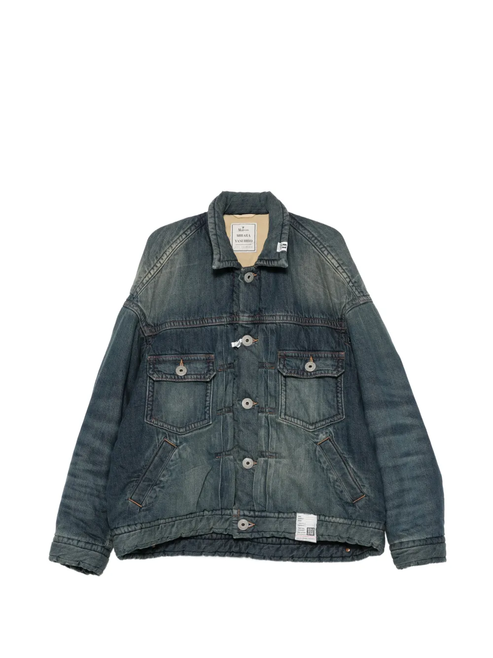 Maison MIHARA YASUHIRO puffer denim jacket - Blu