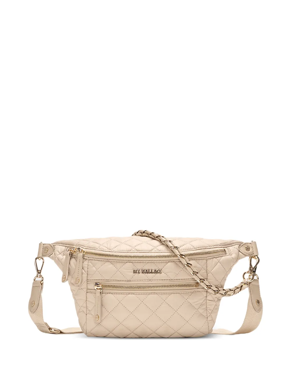 Mz Wallace quilted Crosby crossbody sling bag - Toni neutri