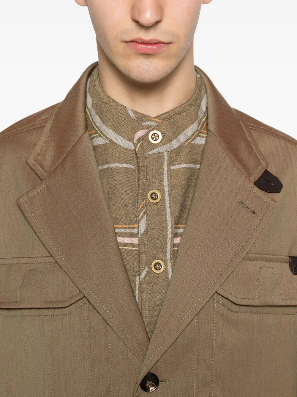 Brioni Jack met meerdere zakken Beige