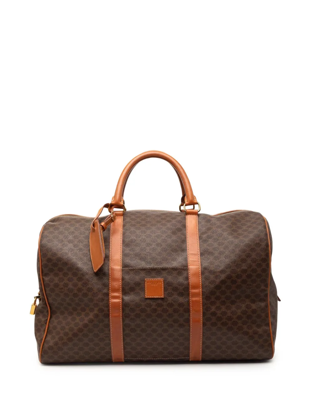 Celine Pre-Owned 20th Century Macadam Coated Canvas travel bag - Marrone