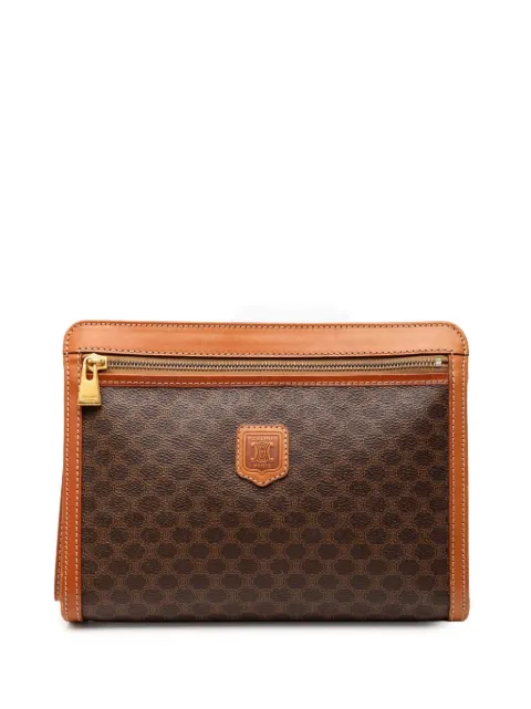 Celine Pre-Owned 1994 Macadam Coated Canvas clutch bag