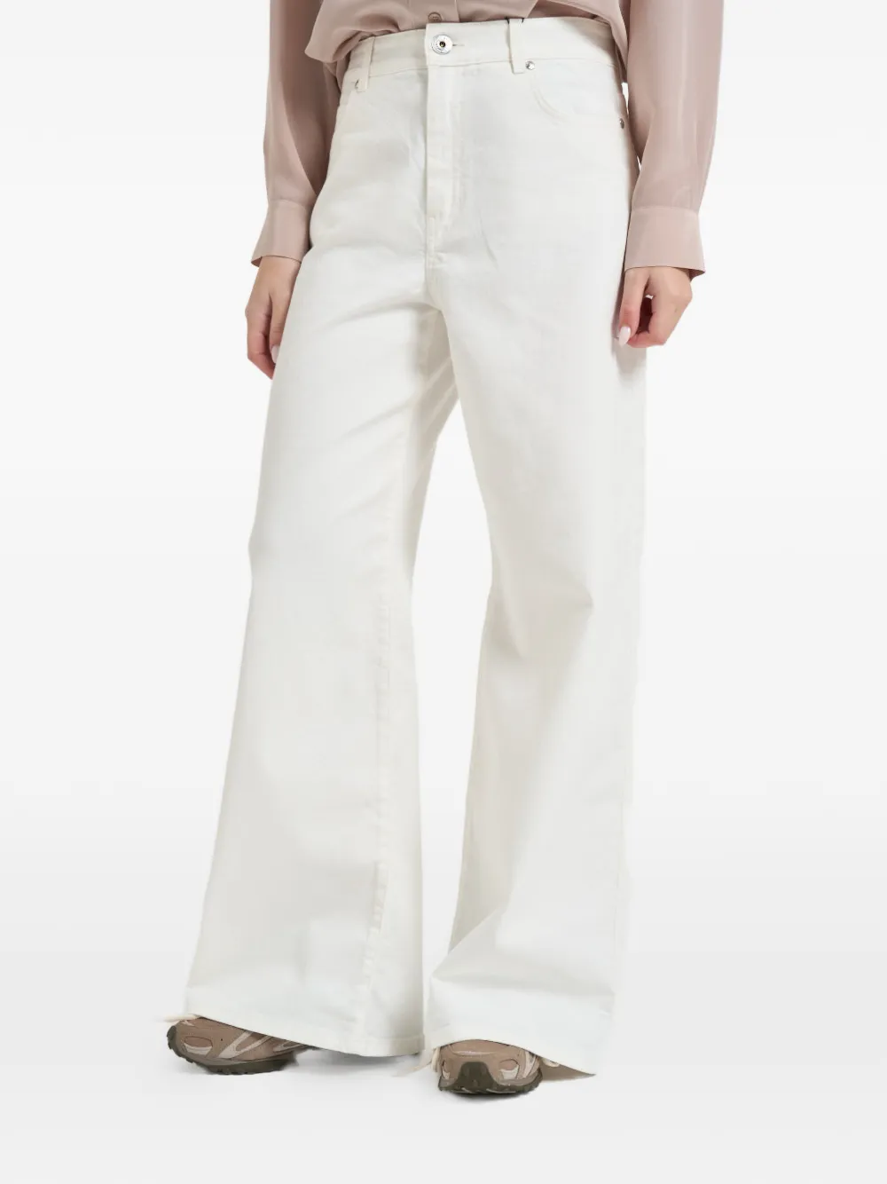  Weekend Max Mara Wide-leg Jeans - White 