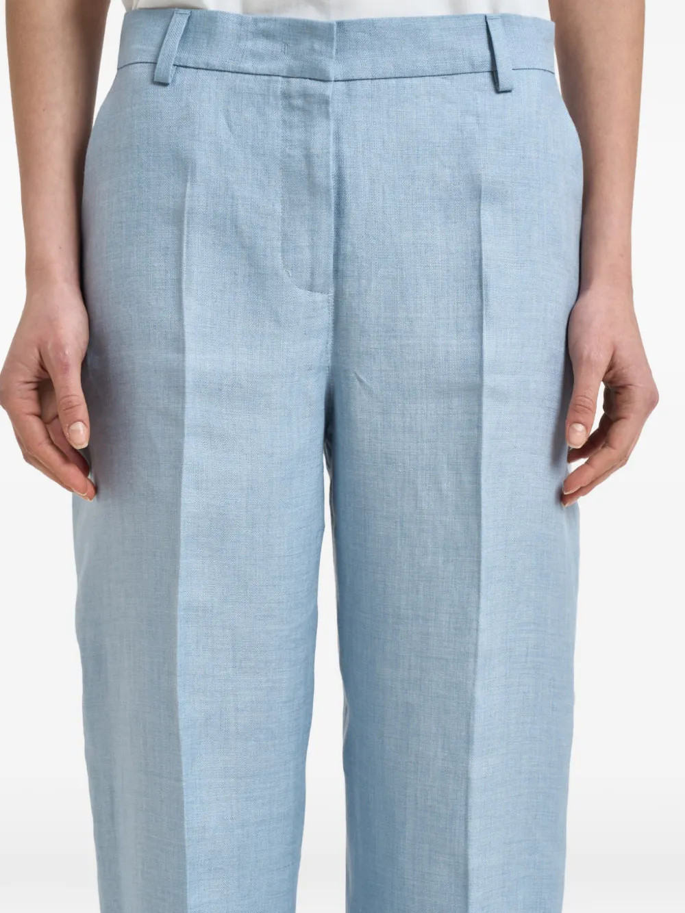 Weekend Max Mara Linnen pantalon Blauw