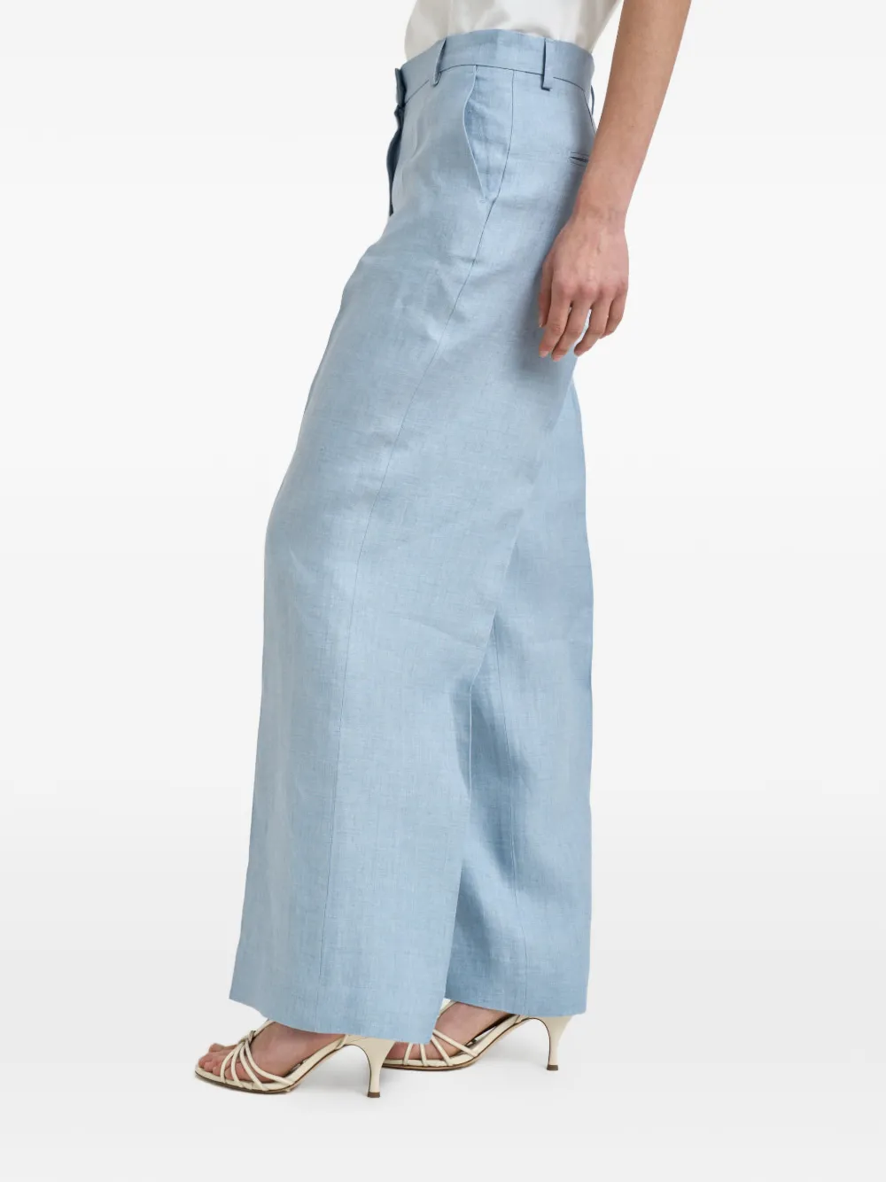 Weekend Max Mara Linnen pantalon Blauw
