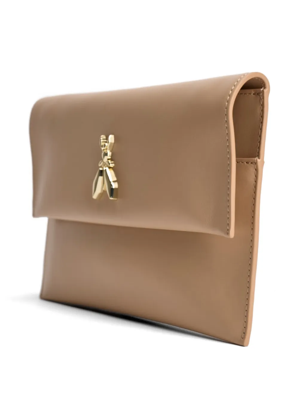  Patrizia Pepe Logo-detail Clutch Bag - Neutrals 