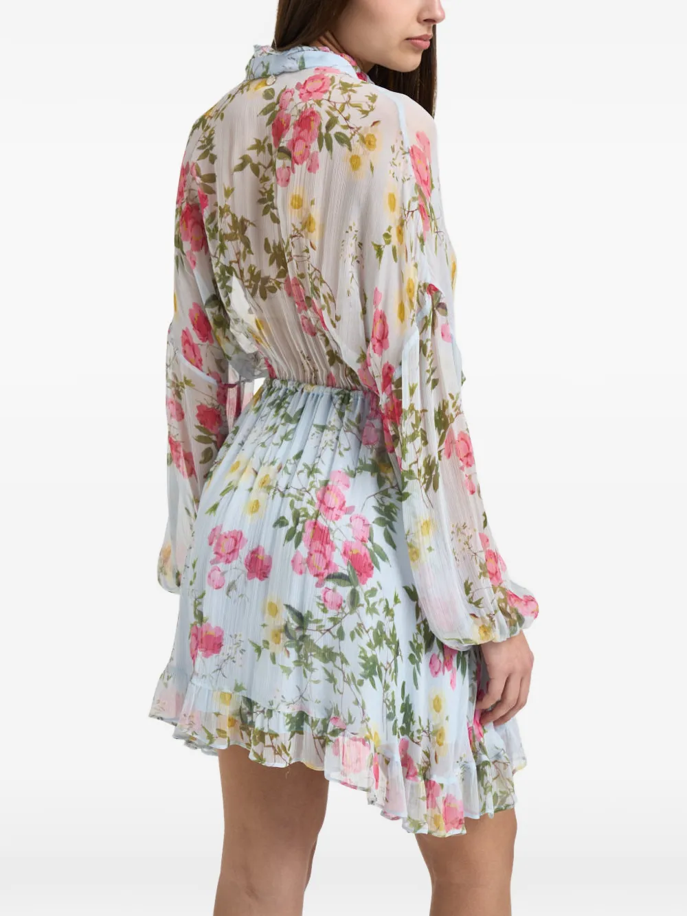 LIU JO Mini-jurk met bloemen-print Blauw