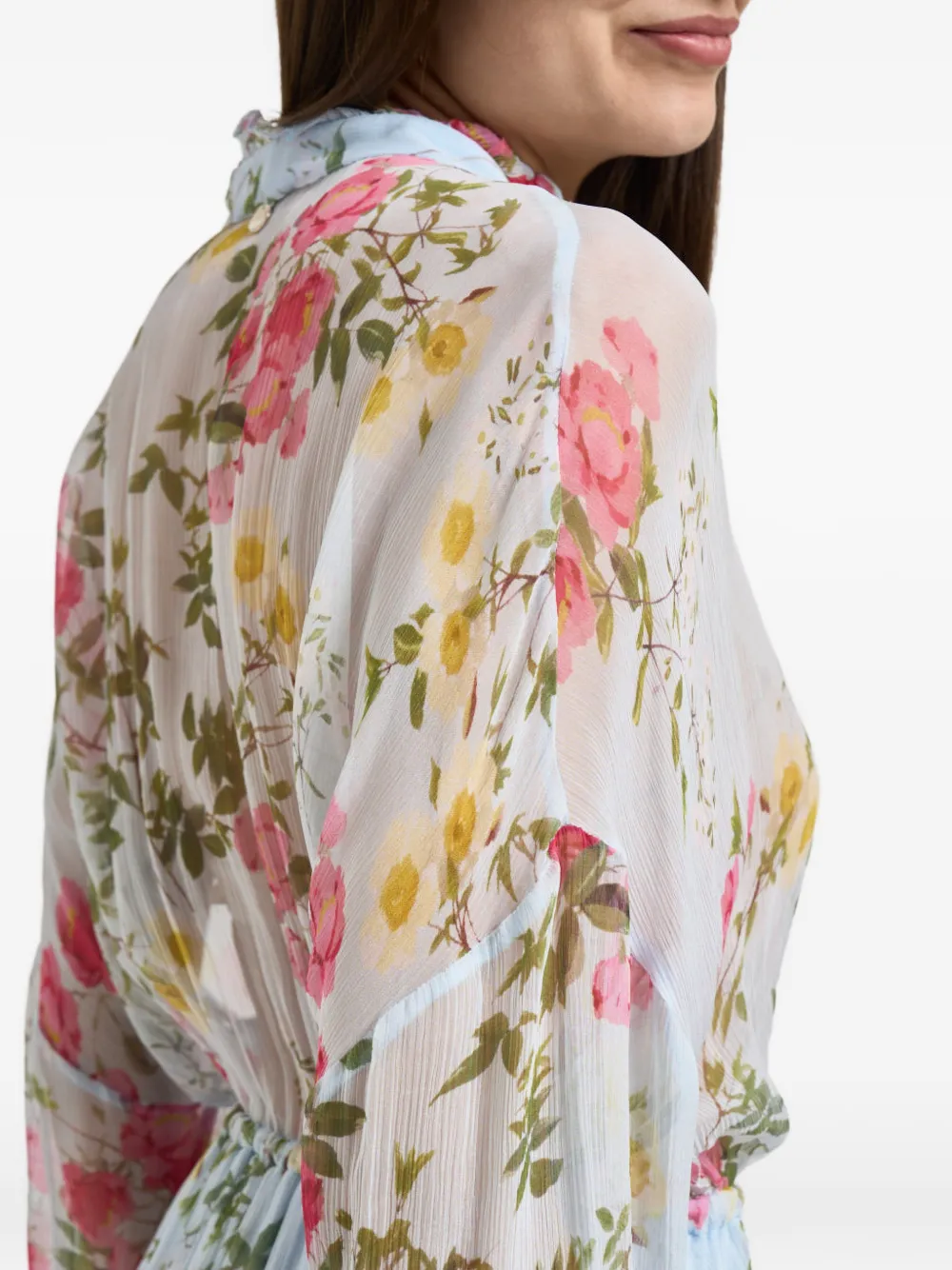 LIU JO Mini-jurk met bloemen-print Blauw