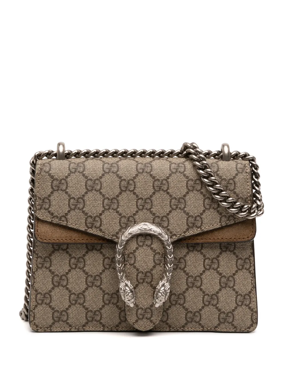 Gucci Pre-Owned 2016-2026 Small GG Supreme Dionysus crossbody bag - Marrone