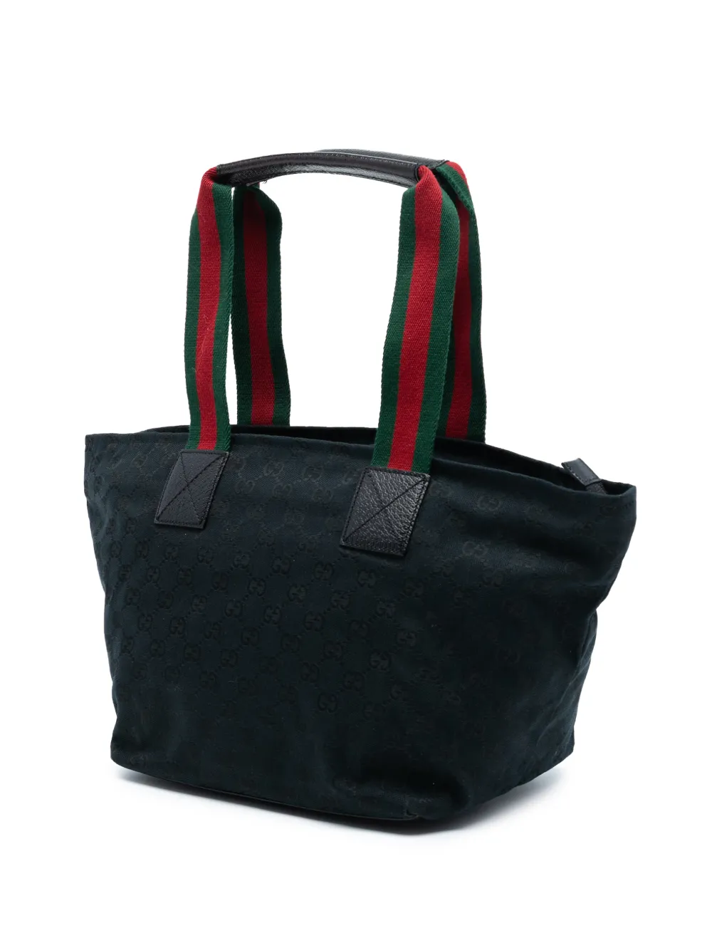  Gucci Pre-owned 2016-2025 Gg Canvas Web Tote Bag - Blue 