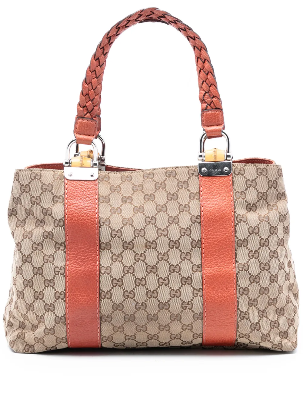 Gucci Pre-Owned 2016-2026 GG Canvas Bamboo Libeccio tote bag - Marrone