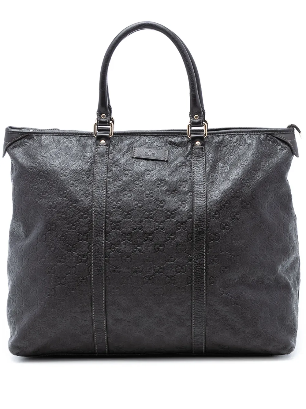 Gucci Pre-Owned 2016-2026 Large Guccissima Weekender Tote travel bag - Marrone