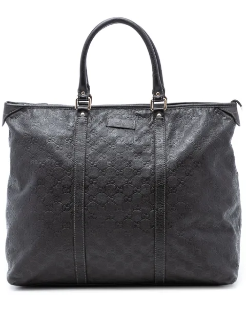 Gucci Pre-Owned 2016-2026 Large Guccissima Weekender Tote travel bag