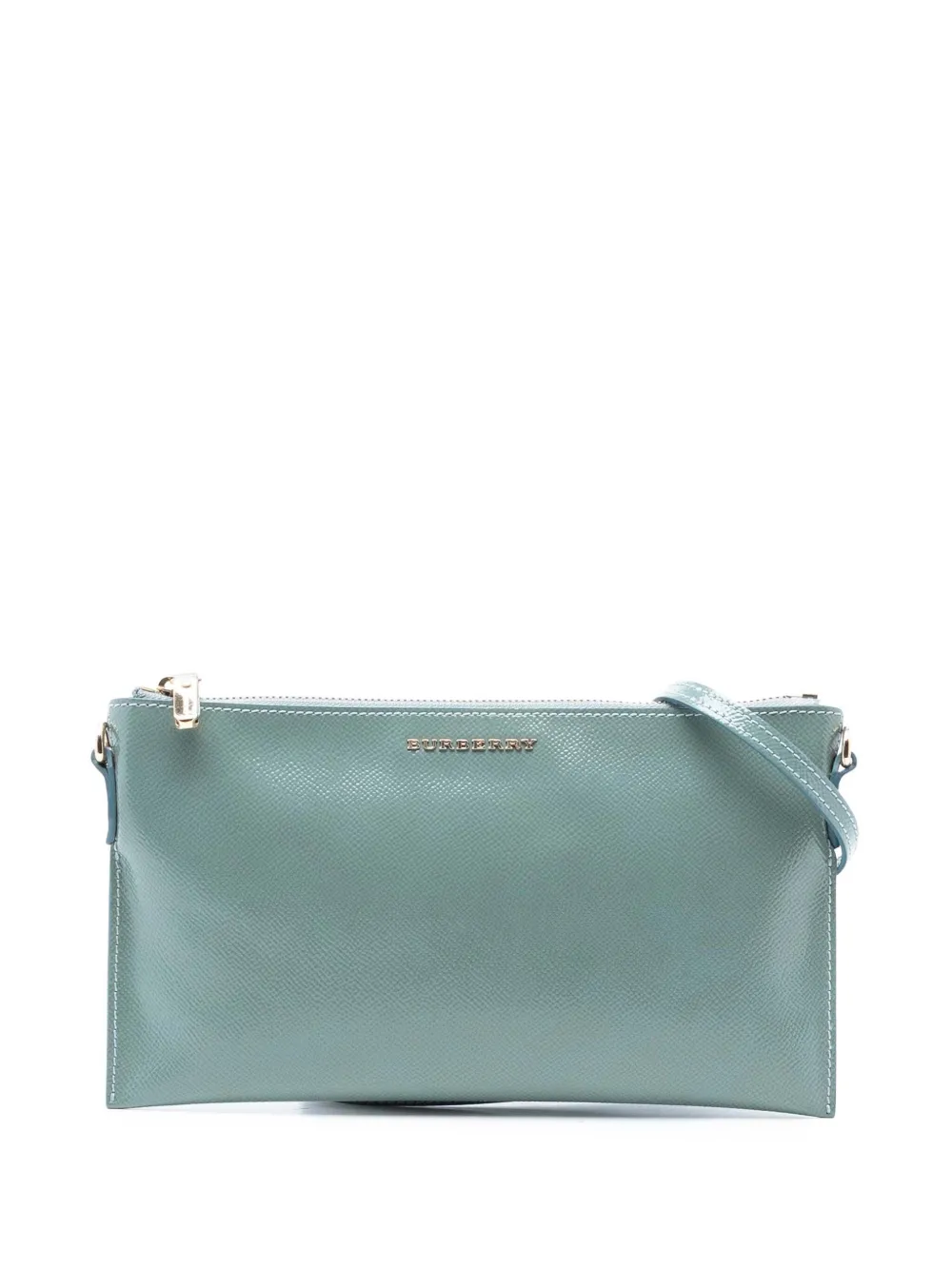 Burberry Pre-Owned 2000-2017 Grained Leather Peyton crossbody bag - Grün