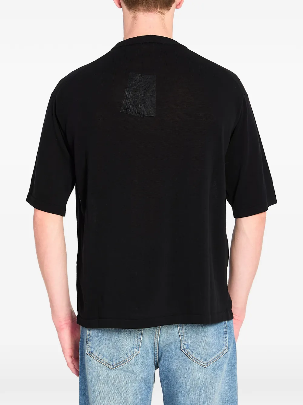 Roberto Collina T-shirt met ronde hals Zwart