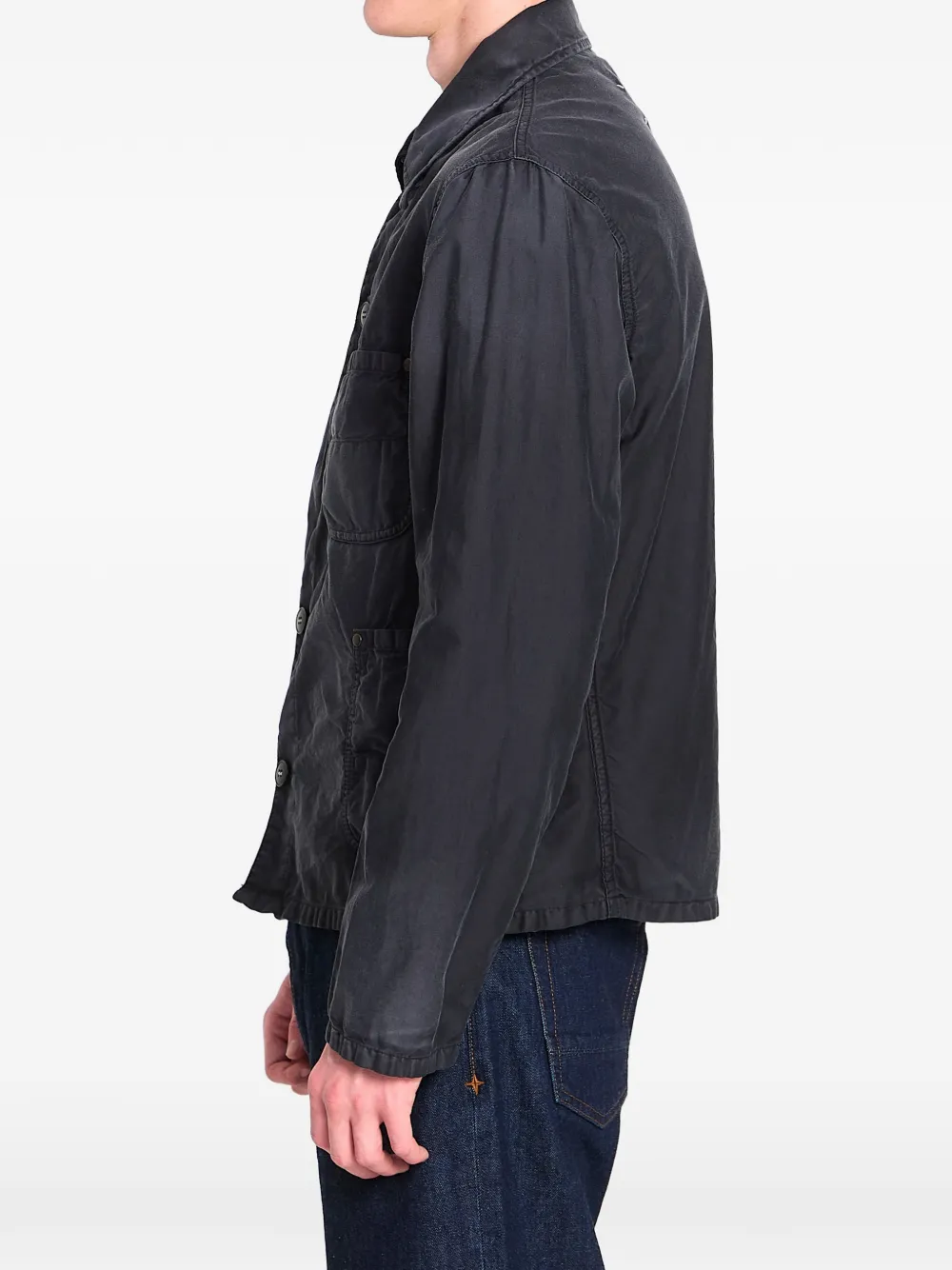  Maison Margiela Point Collar Patch Pocket Jacket - Grey 