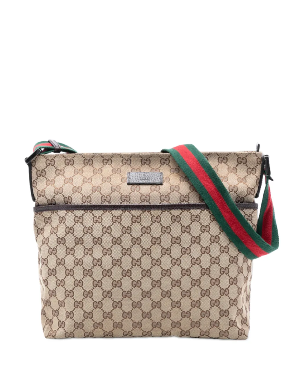 Gucci Pre-Owned 2016-2026 GG Canvas Web crossbody bag - Marrone