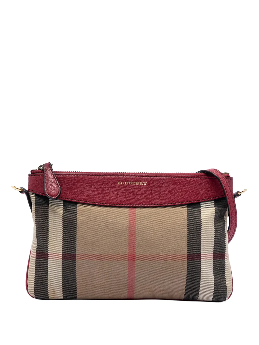 Burberry Pre-Owned 2000-2017 House Check Canvas Derby Peyton crossbody bag - Braun