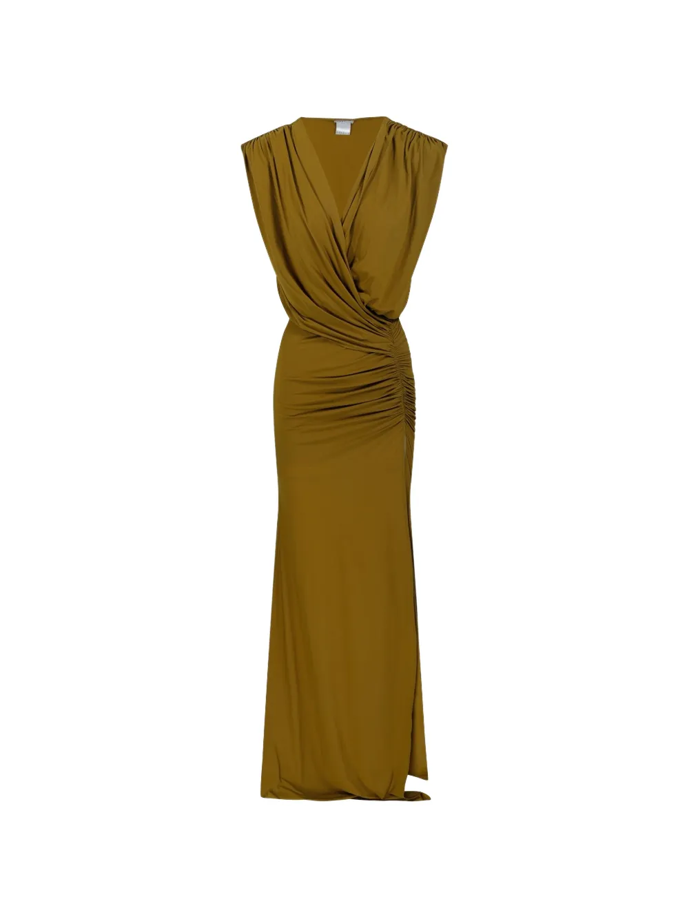 Amazuìn Meghan Draped Maxi Dress In Green