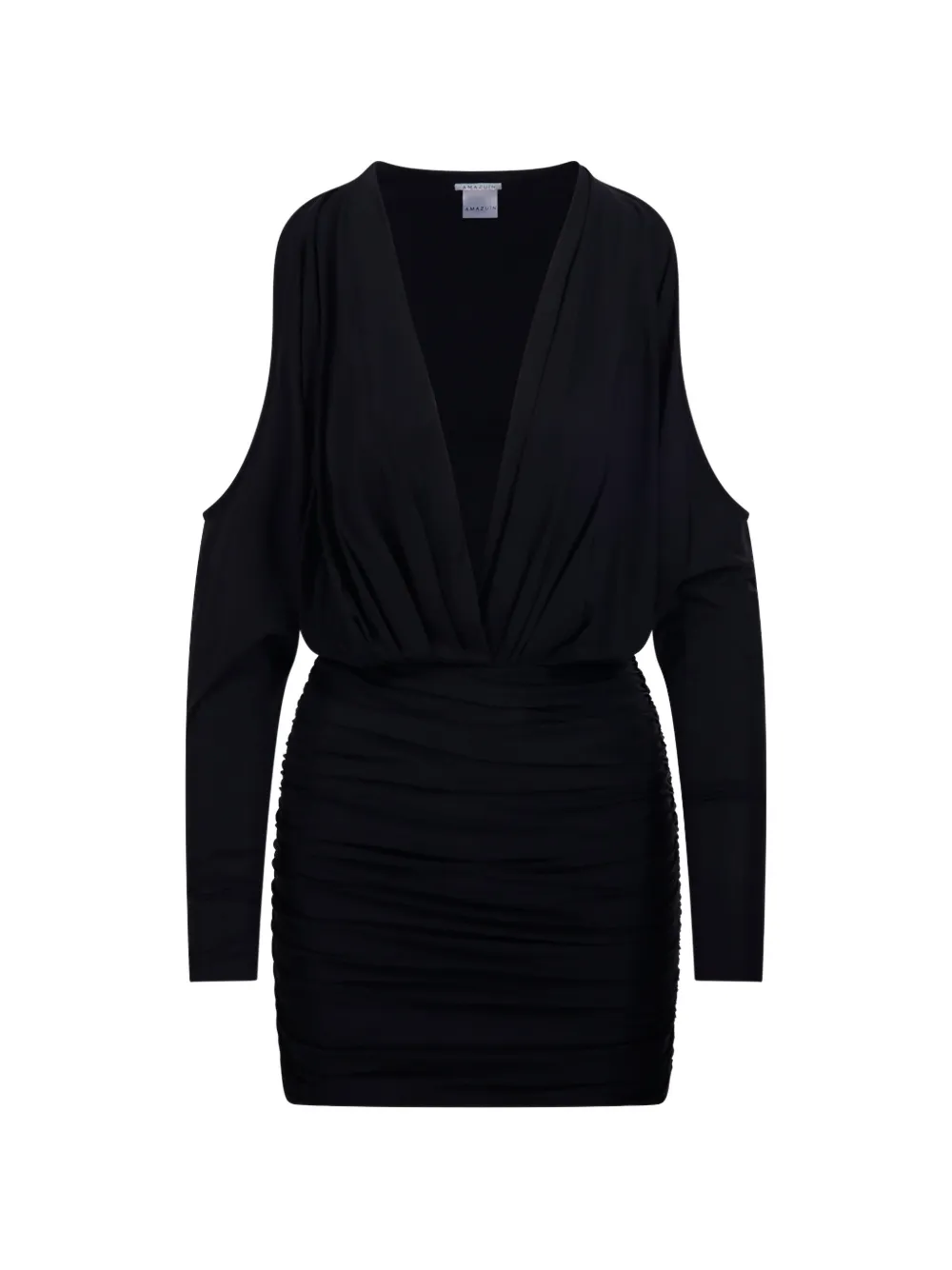 Amazuìn Cold-shoulder Dress In Black