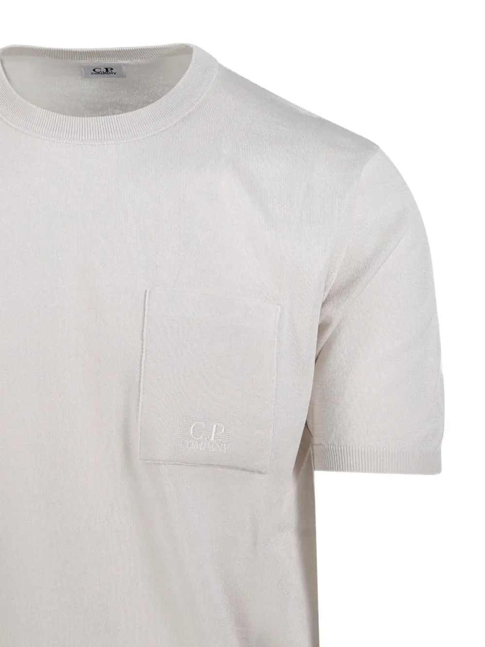 C.P. Company T-shirt met geborduurd logo Beige